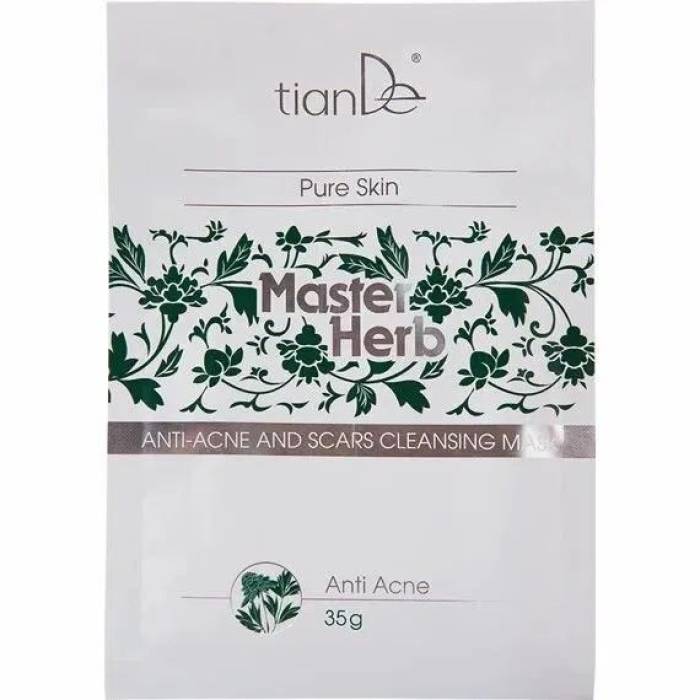 Mască de curățare anti-acnee și cicatrici "Master Herb", 35 g