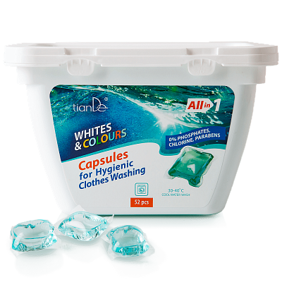 Capsule pentru spălarea igienică a rufelor, 52 buc
