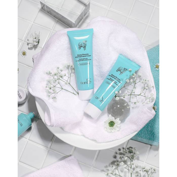 Cremă de mâini cu placentă și pudră de perle, 80 ml