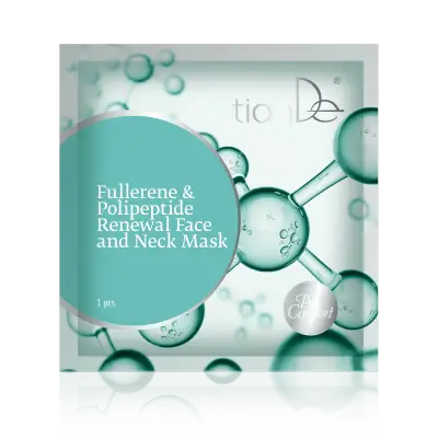 Mască regenerantă pentru față și gât cu fullerene și polipeptide, 1 buc