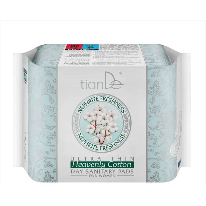 Absorbante menstruale de zi ultra subțiri "Bumbac ceresc", 8 buc