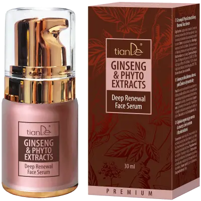Ser de față pentru reînnoire profundă cu ginseng și fitoextracte, 30 ml