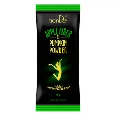 Fibre din pudră de măr și pudră de dovleac, 10g