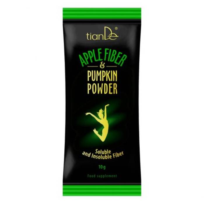 Fibre din pudră de măr și pudră de dovleac, 10g