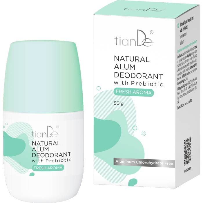 Deodorant cu alaun și prebiotice,miros proaspăt, 50g